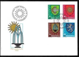 FDC Pro Juventute Serie 1980 J273 - J276 ET Bern 26.11.1980