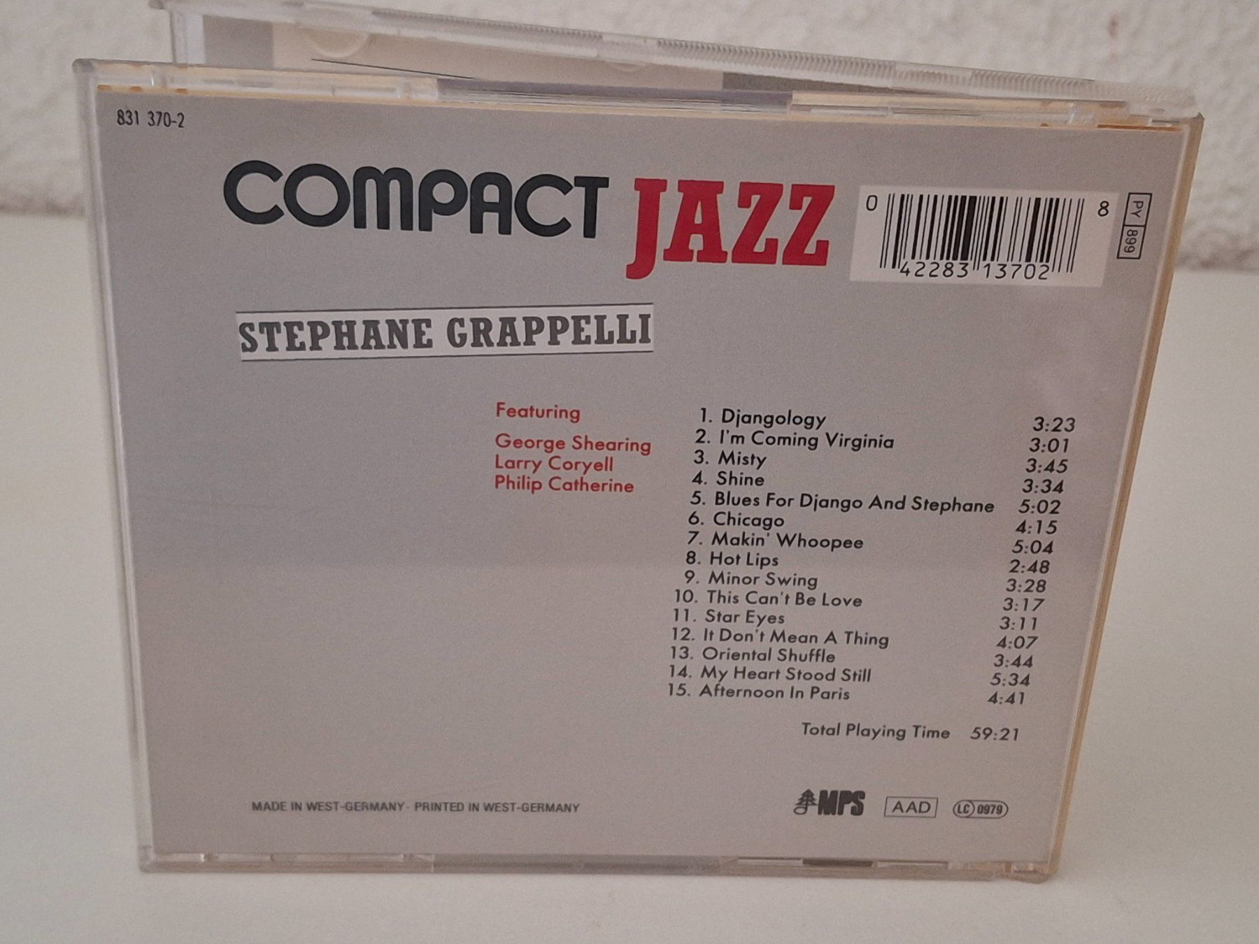 CDs: CD Stephane Grappelli - Compact Jazz – D'occasion à Aarberg par Jackup1 1