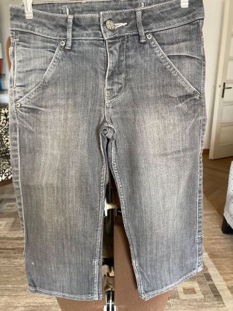H&M Bermudas Mädchen Gr. 140, grau
