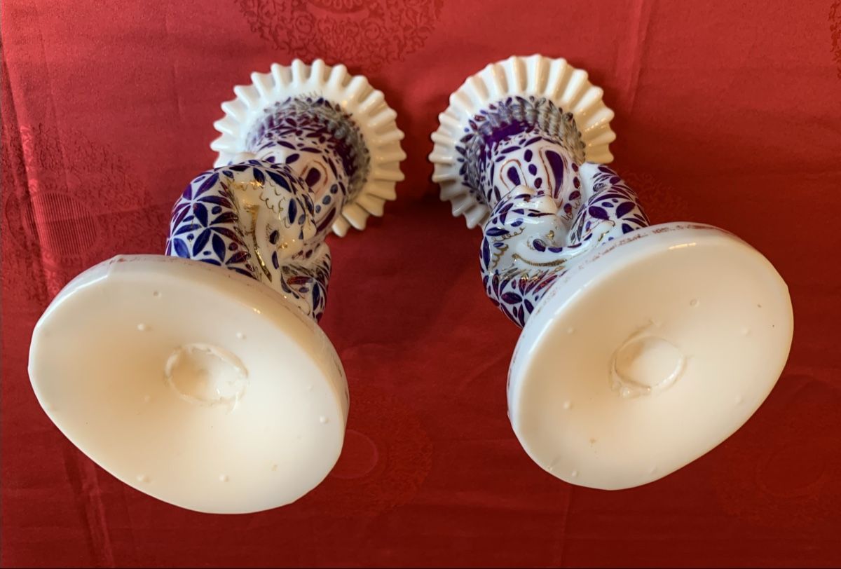 Vasen & Gefässe: Vase  en Opaline XIX siècle ondulée. 2 vases. – Gebraucht aus Prilly von Sissi_1009 3
