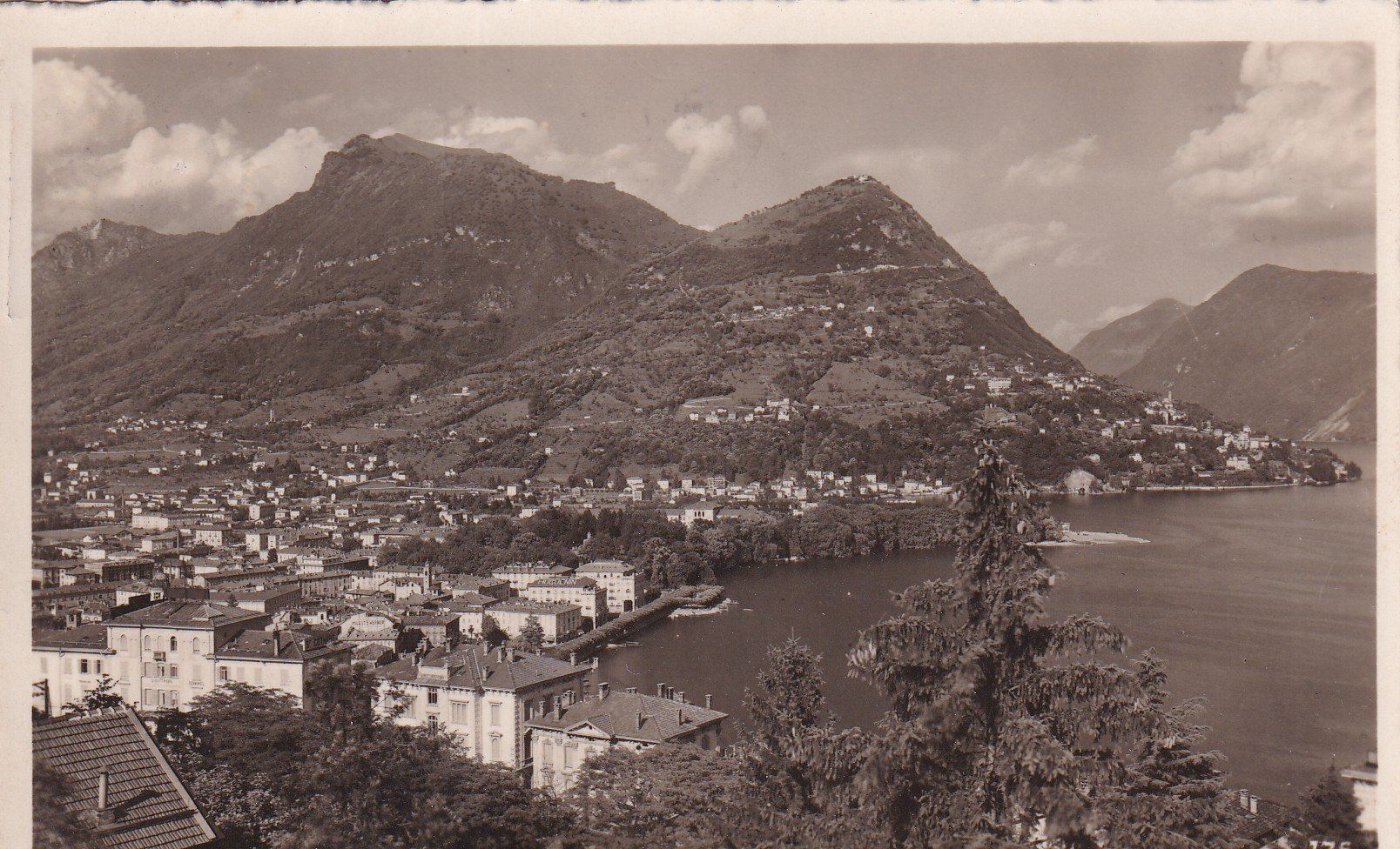 Cartes postales: Lugano e Mte. Bré 1933 – D'occasion à Cormoret par Pascalll2001