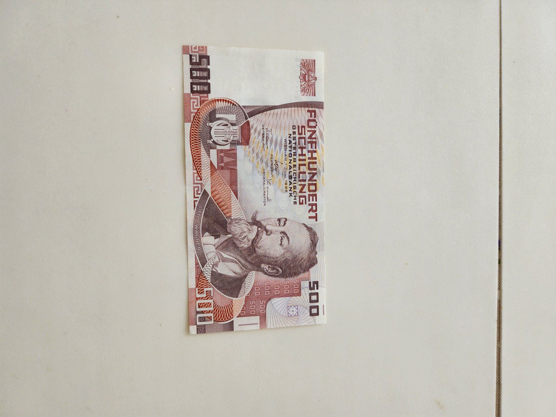 Banknoten: 500 Schilling alte Banknote Note Österreich – Gebraucht aus Unterägeri von 0alfa0 1