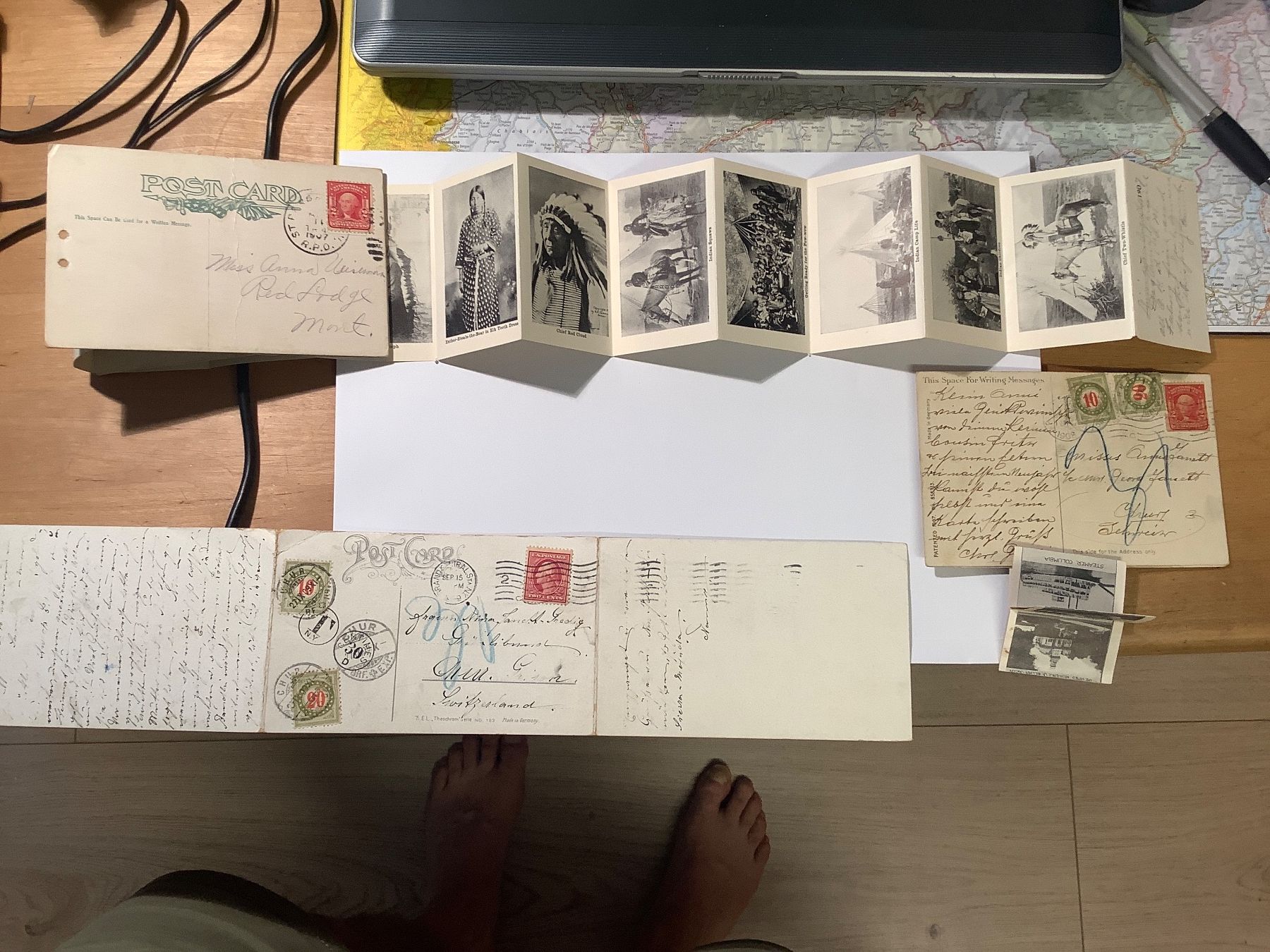 Cartoline postali: 5 seltene Ansichtskarten USA, 1901 - 1907 – Usato da St. Gallen venduto da herbrig2 7