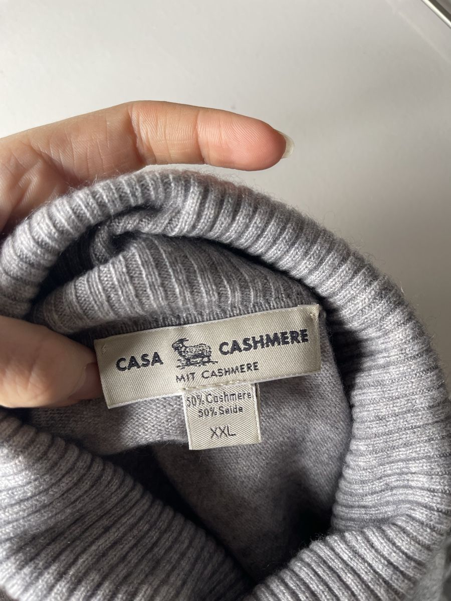 Maglioni & Felpe: Pull gris en cachemire et en soie – Nuovo (secondo la descrizione) da Genève venduto da madetil1 1