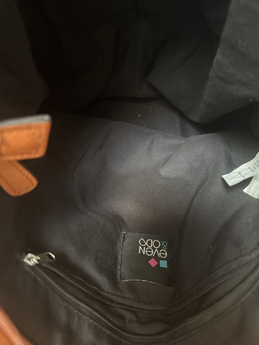 Borse da donna: Even&Odd Handtasche gestreift braun Lederimitat – Usato da Winkel venduto da Schorley 3