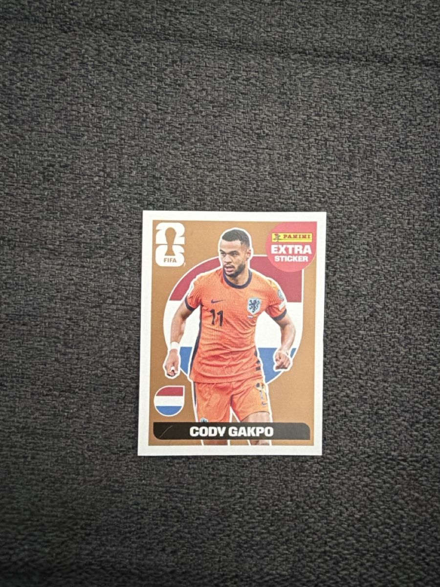 Panini Carte collezionabili: Panini Extra Sticker 2026 - Cody Gakpo – Nuovo (secondo la descrizione) da Dierikon venduto da corinna310