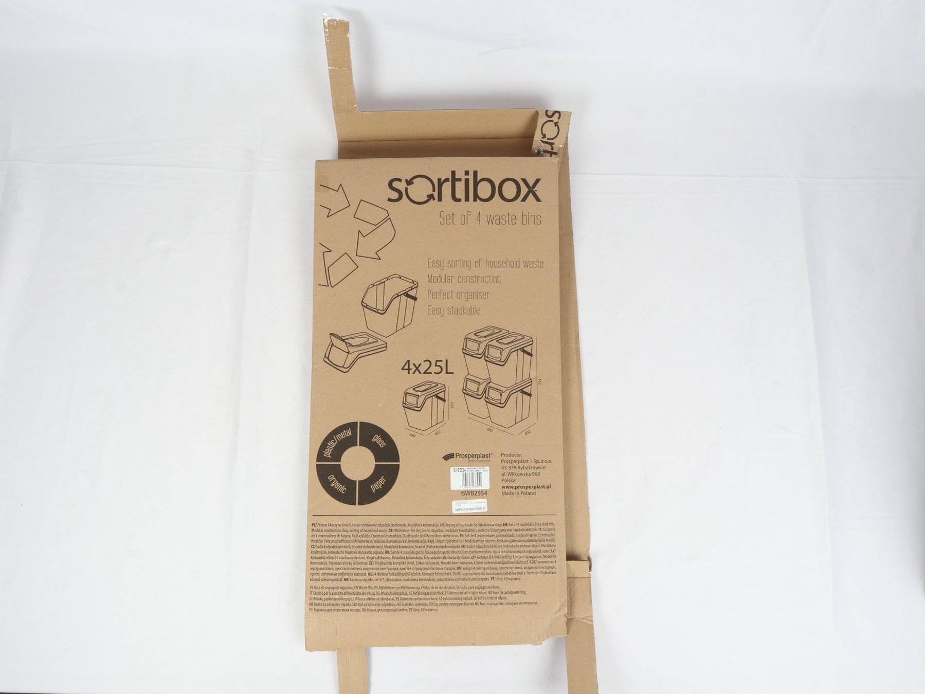 Cestini per rifiuti: PROSPERPLAST Sortibox 20L 4er Set. – Nuovo (secondo la descrizione) da Steinen venduto da Restwert_Steinen 5