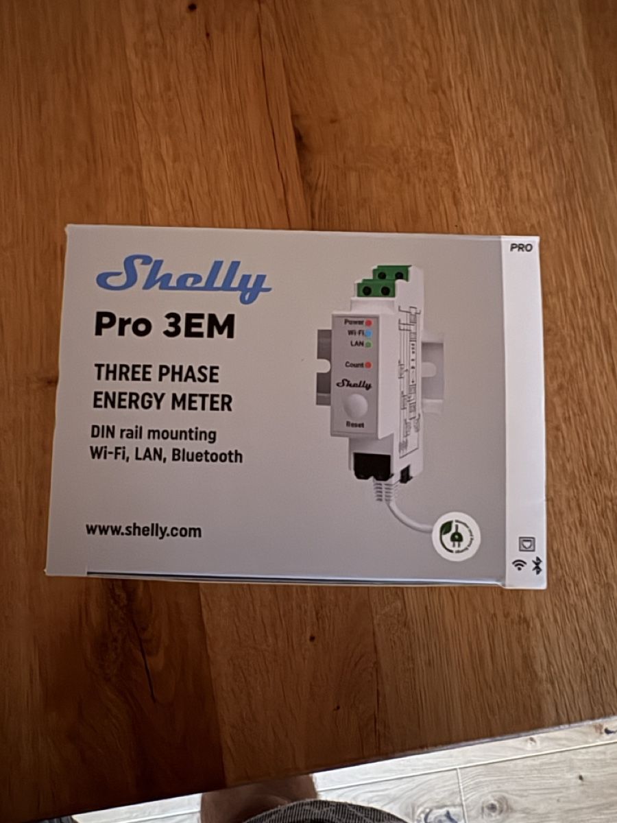Messen: Shelly Pro 3EM Dreiphasen Stromzähler neu – Neu und originalverpackt aus Trimmis von tei_l2tf