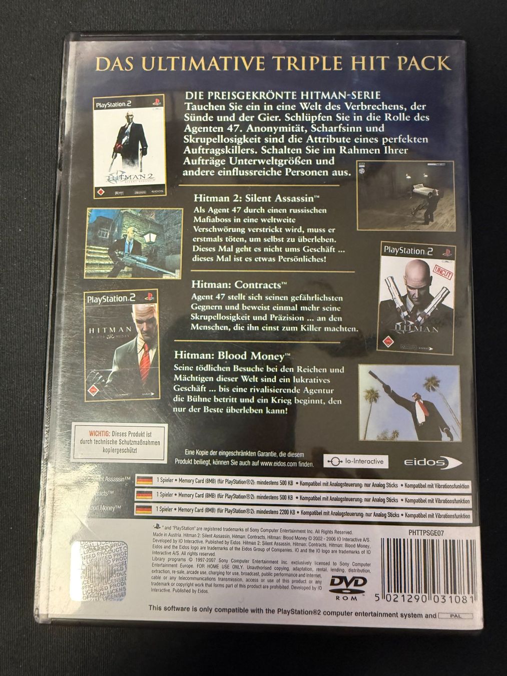 Sony Giochi: Hitman Triple pack - PS2 – Usato da Pont-de-la-Morge venduto da Darfal 2