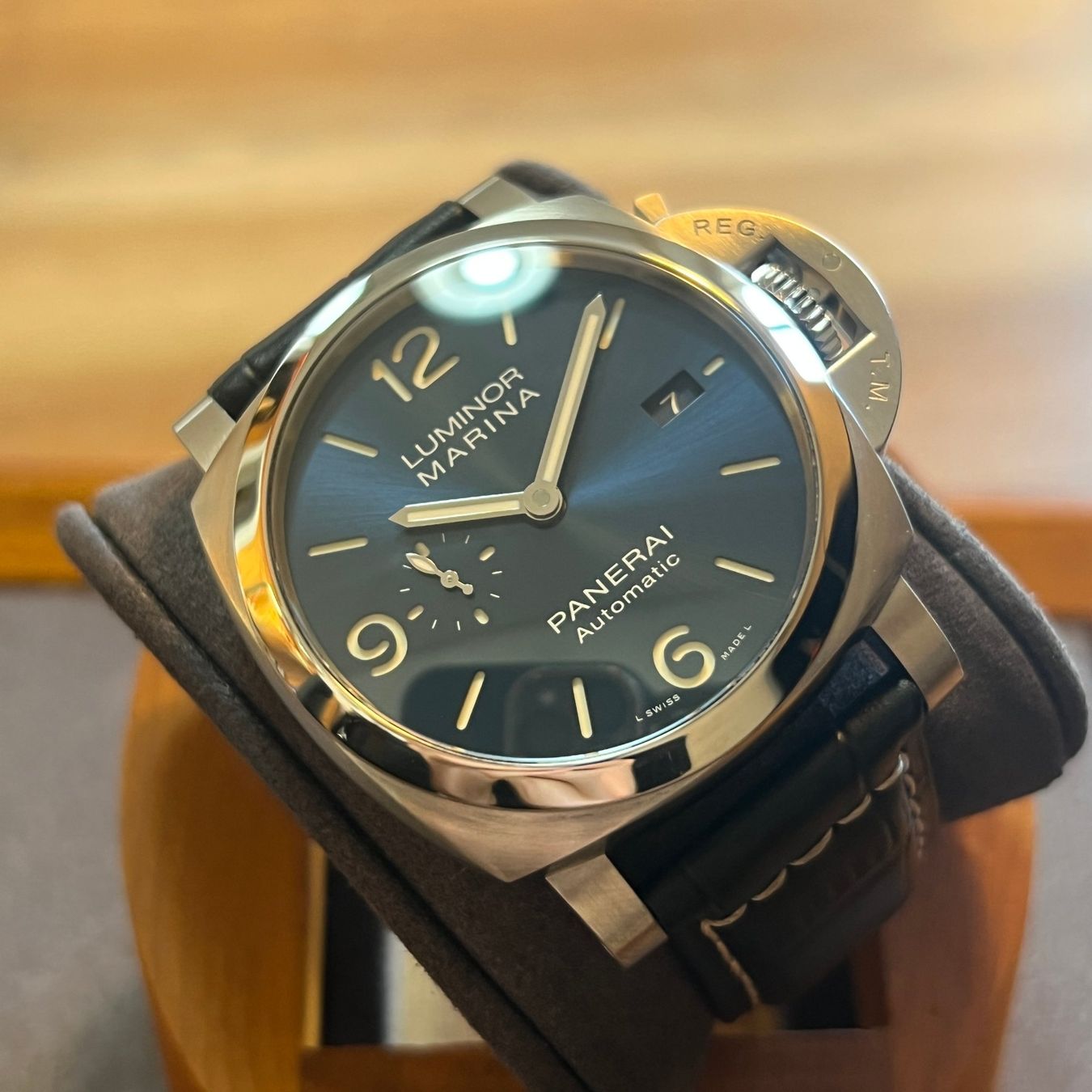Panerai Uhren: Panerai Luminor Marina Blue Dial PAM01313 – Gebraucht aus Carouge GE von Watchaser 7