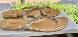 Car Shoe Sandalen Gold Damen Grösse 38 Zehentrenner