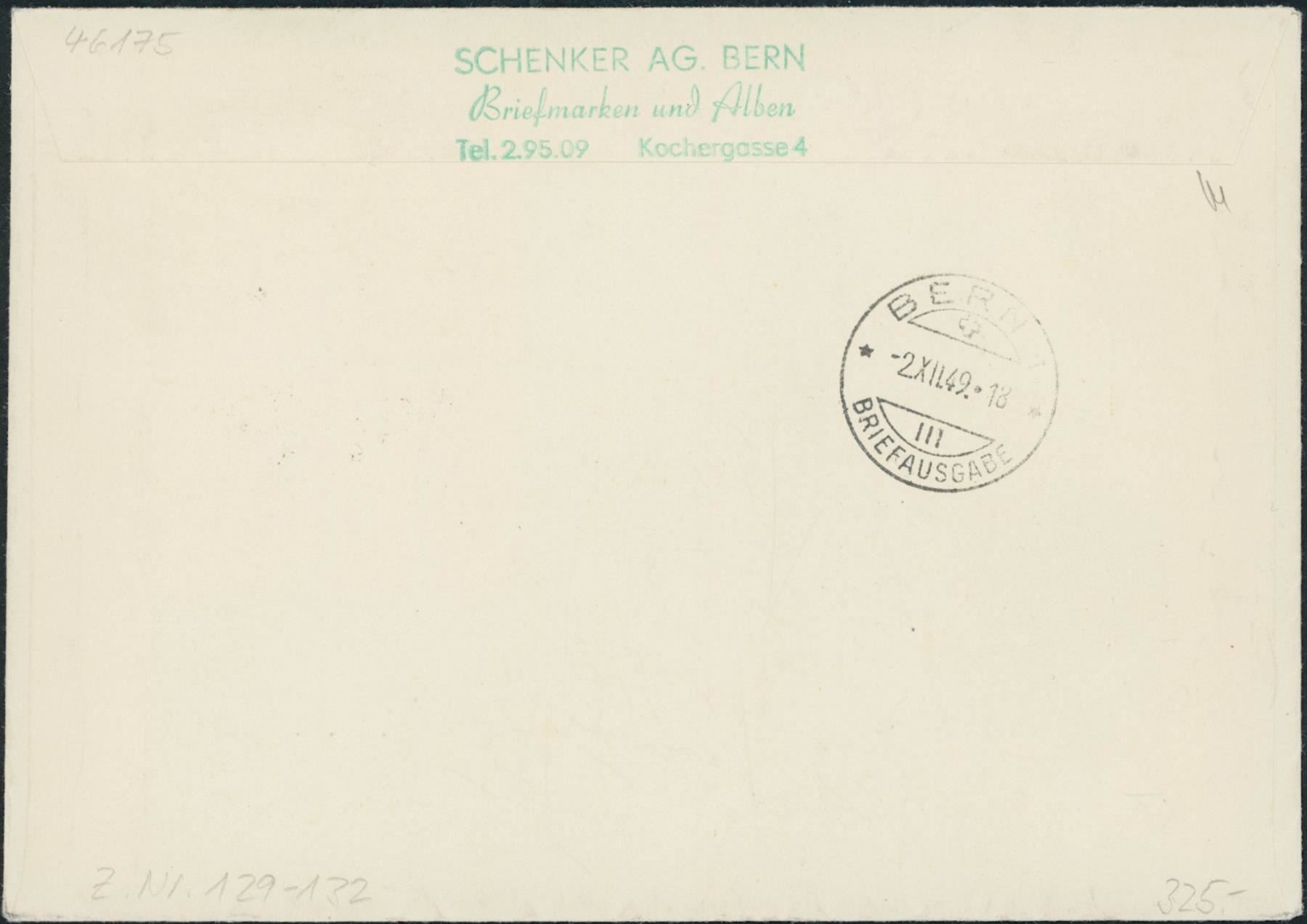 Alle Briefmarken: 1949 - Pro Juventute - FDC ET • dt – Gebraucht aus Schindellegi von leecollect 1