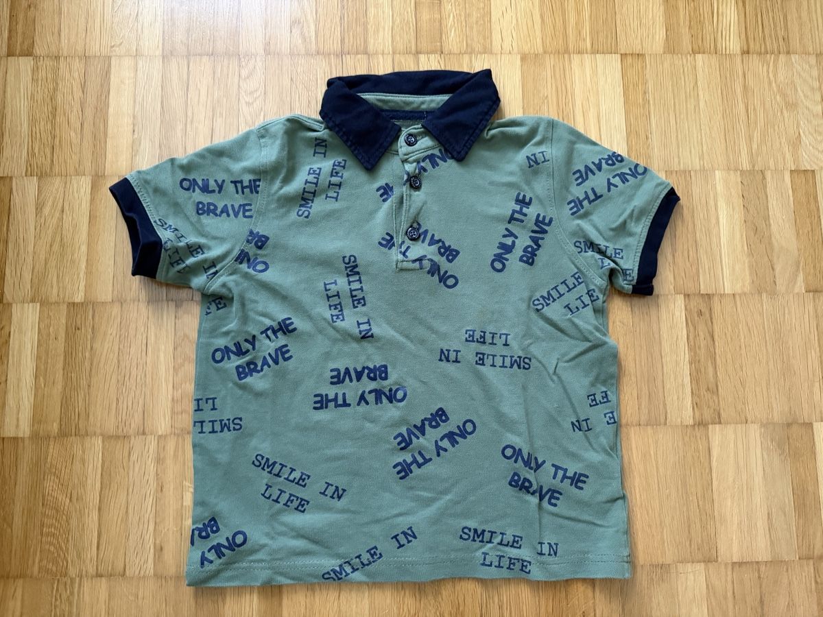 Camicie, T-shirt & Polo: Polohemd Kinder Gr. 116 mit Aufdruck – Usato da Jona venduto da Good_luck_