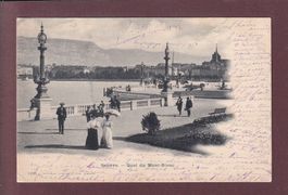 GENEVE - Quai du Mont-Blanc - Animation - 1902