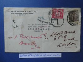Indien 1930 toller Brief nach London