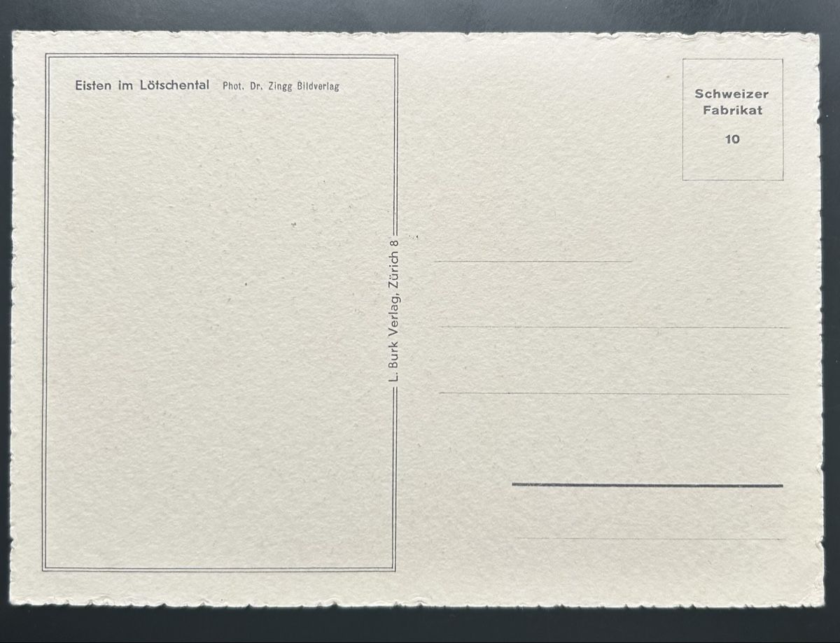 Cartoline postali: Eisten im Lötschental  – Usato da Horw venduto da Tellbub 1