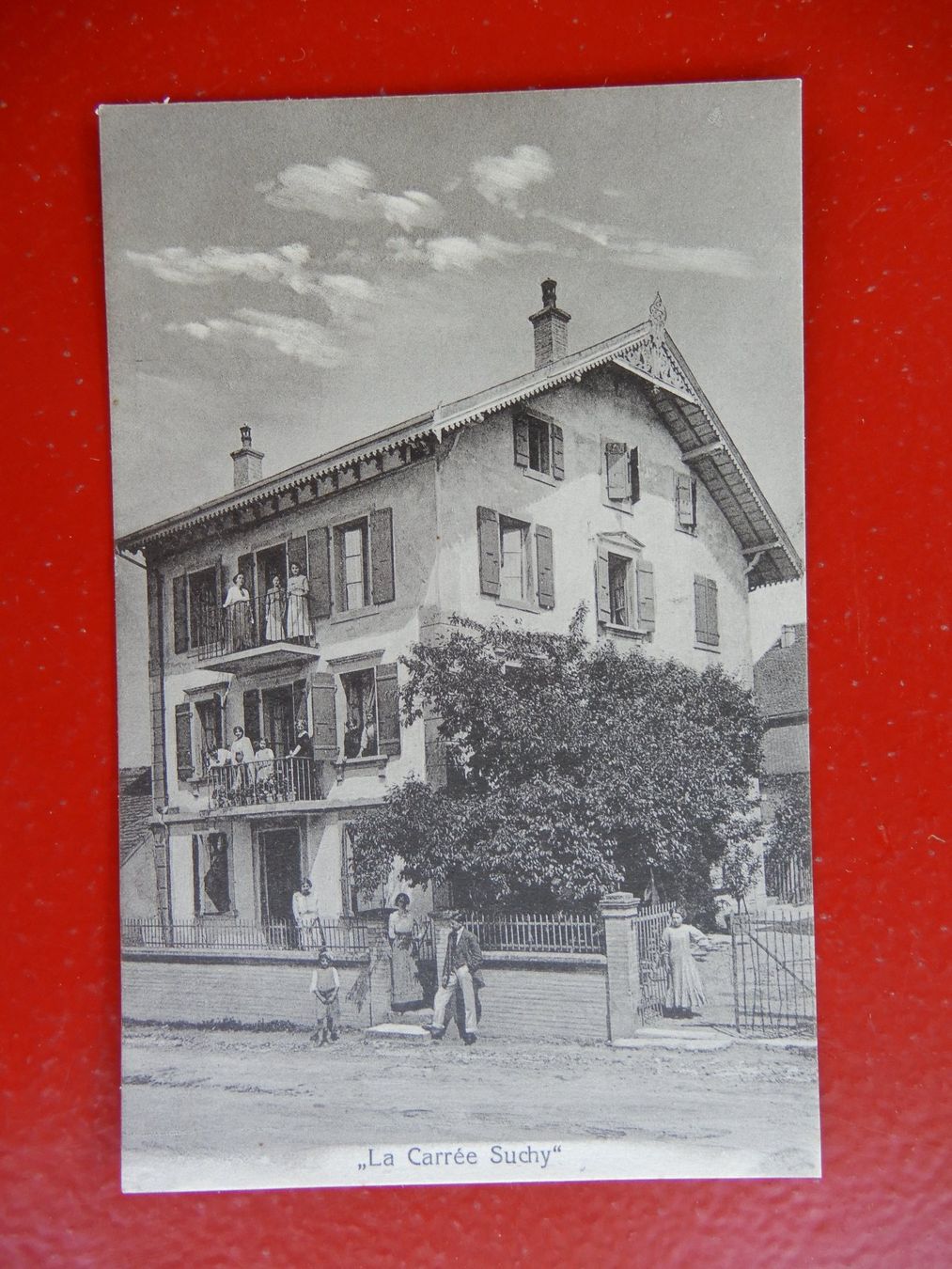 Ansichtskarten: Carte postale "La Carrée Suchy" animée – Gebraucht aus Senèdes von Framboise52