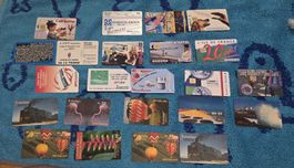 Lot de 24 cartes téléphoniques divers pays