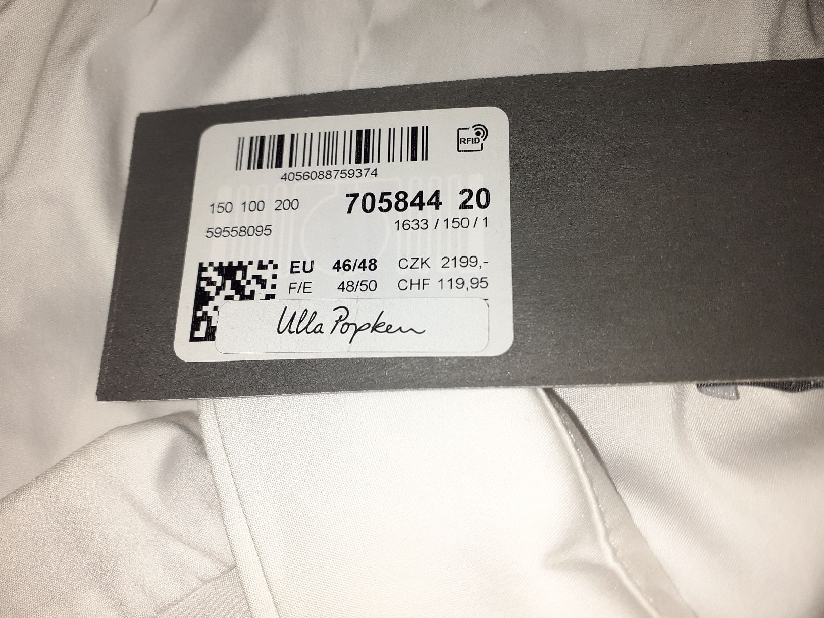 Ulla Popken Blusen: Weisse Bluse, Ulla Popken Selection, Gr. 46/48. Neu. – Neu und originalverpackt aus Zuerich von lichti 1