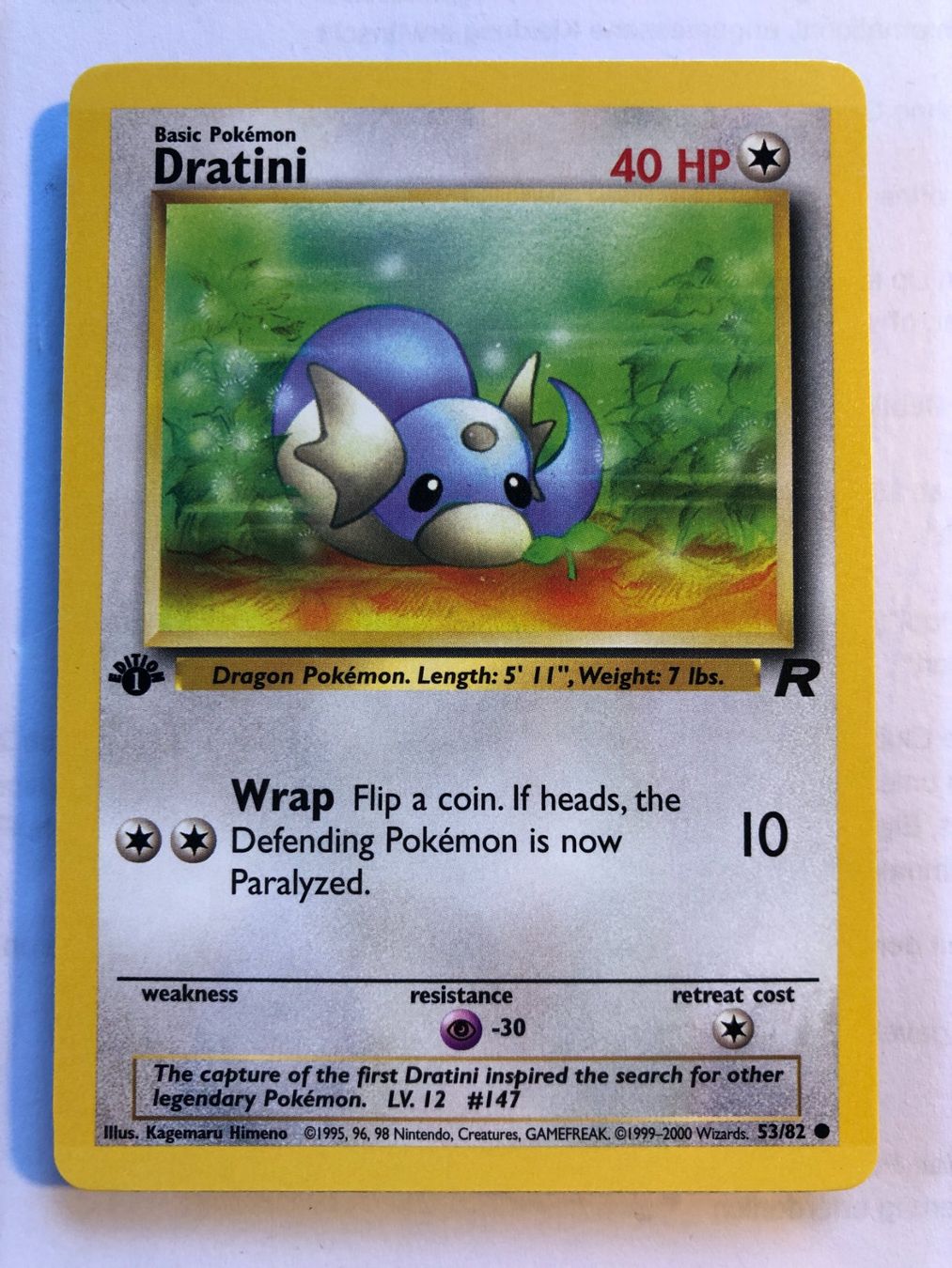 Cartes à collectionner: Dratini 1st Team Rocket - MINT - ab 1.- – D'occasion à Giubiasco par dan_pr8b