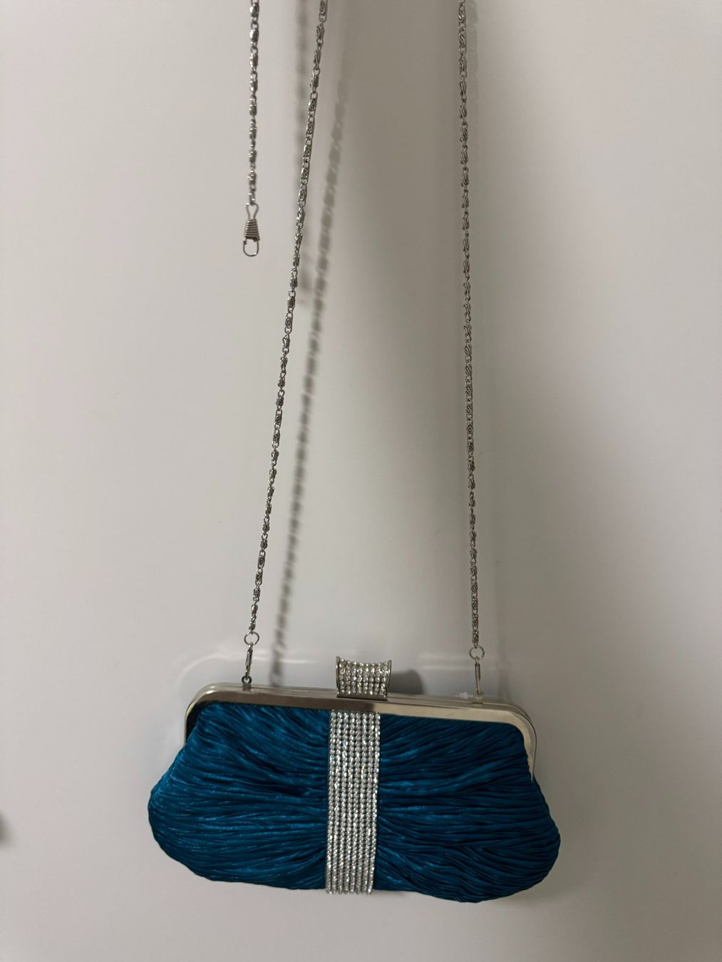 Borse da donna: Elegante Abendtasche mit Strass - Türkis – Nuovo (secondo la descrizione) da Zürich venduto da pamleano 2
