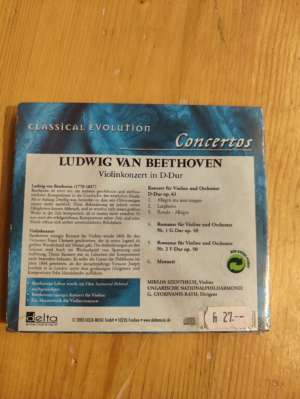 CD: 4 Klassik CDs Classical Evolution Mozart Beethoven Strauss – Nuovo e nell'imballaggio originale da Davos Platz venduto da wauwauin 6