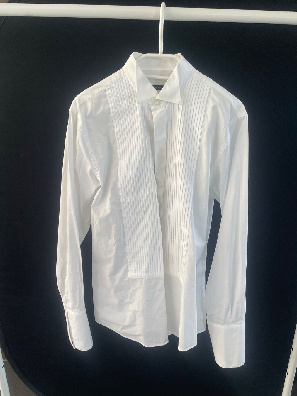 Camicie: Jaeger Hemd weiss Gr. 16.5 / Gr. 42, Smokinghemd – Usato da Wollerau venduto da Poschro68