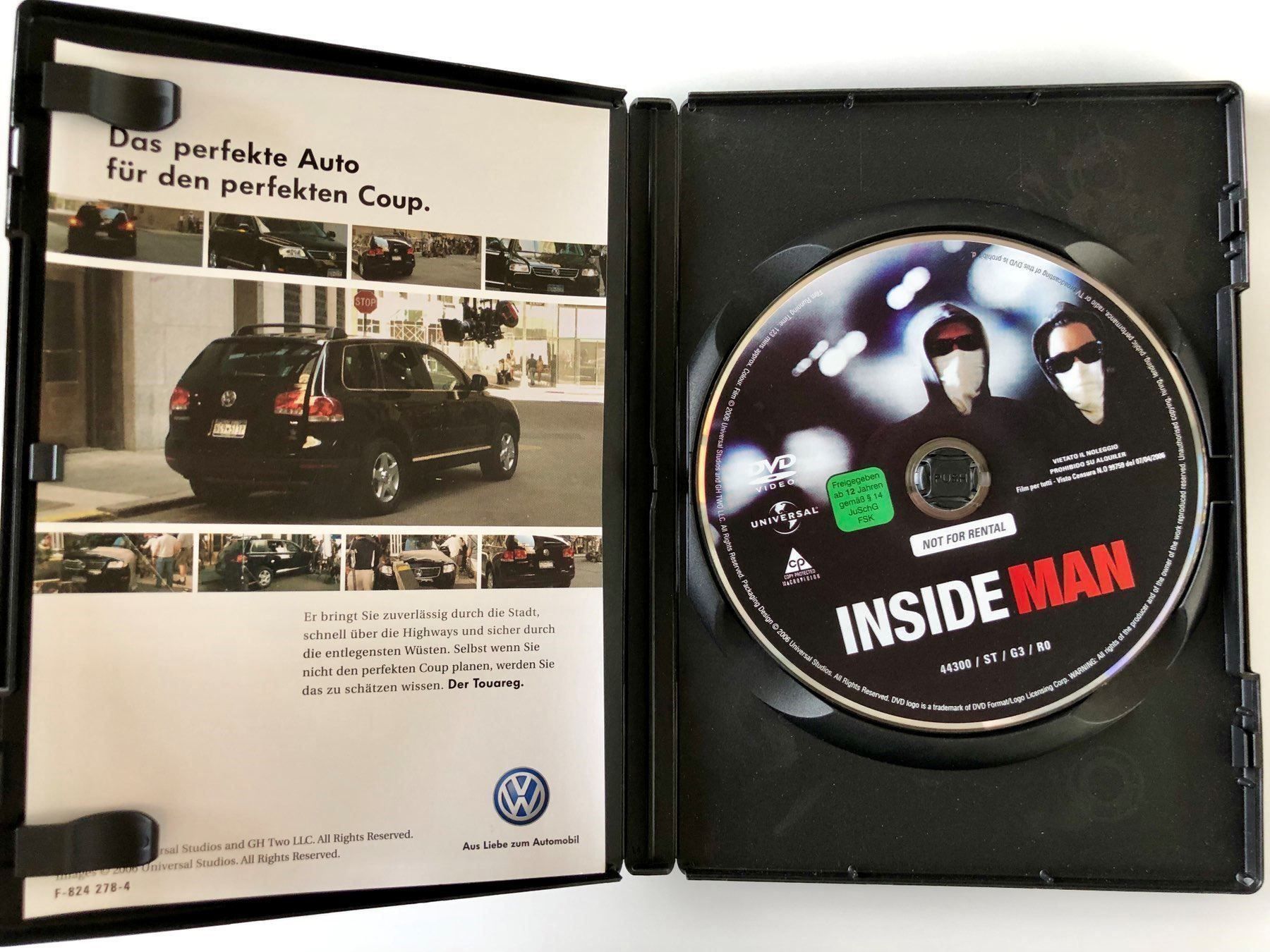 Alle DVDs: DVD - INSIDE MAN – Gebraucht aus Gommiswald von Aloha.Spirit 3