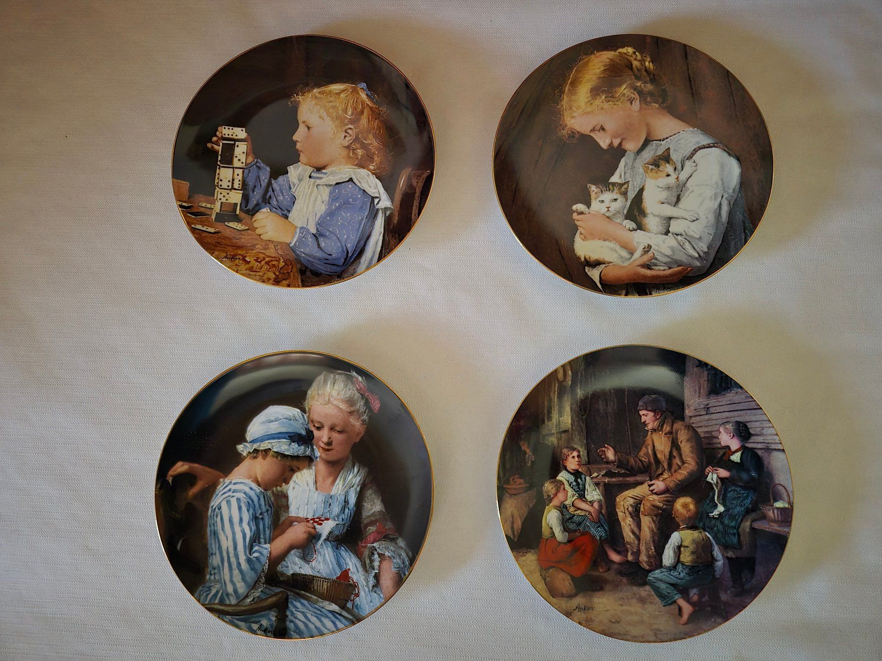 Teller: Langenthaler Sammelteller mit Motiven von Albert Anker – Neu (gemäss Beschreibung) aus Fehraltorf von Konk 1