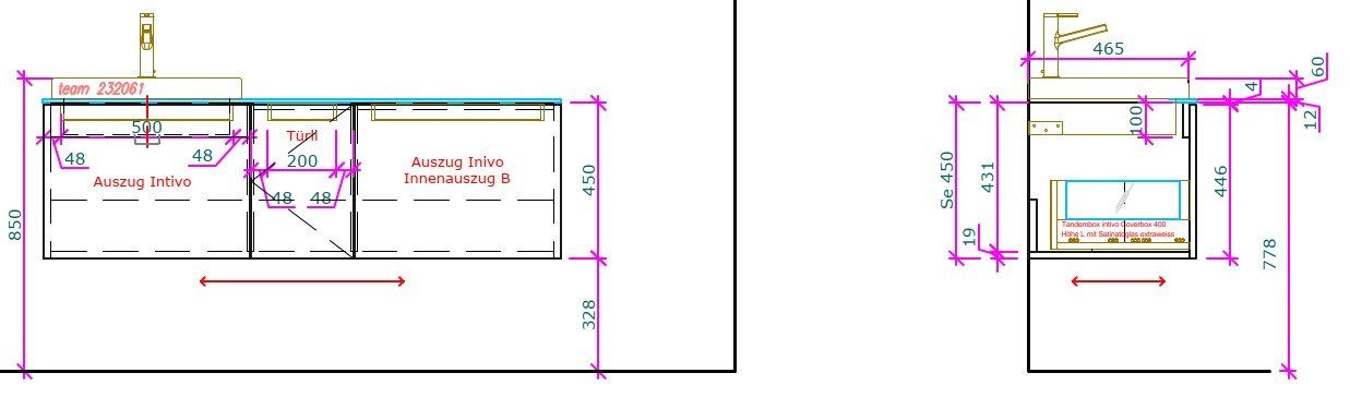 Badezimmermöbel: Badmöbelunterbau mit Becken und Armatur – Neu (gemäss Beschreibung) aus Gränichen von maerki5722 4