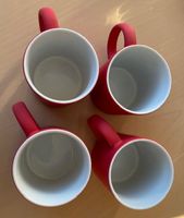 4er Set Tassen - Rot, neu, für gemütliche Stunden