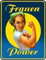 Frauenpower - Blechschild
