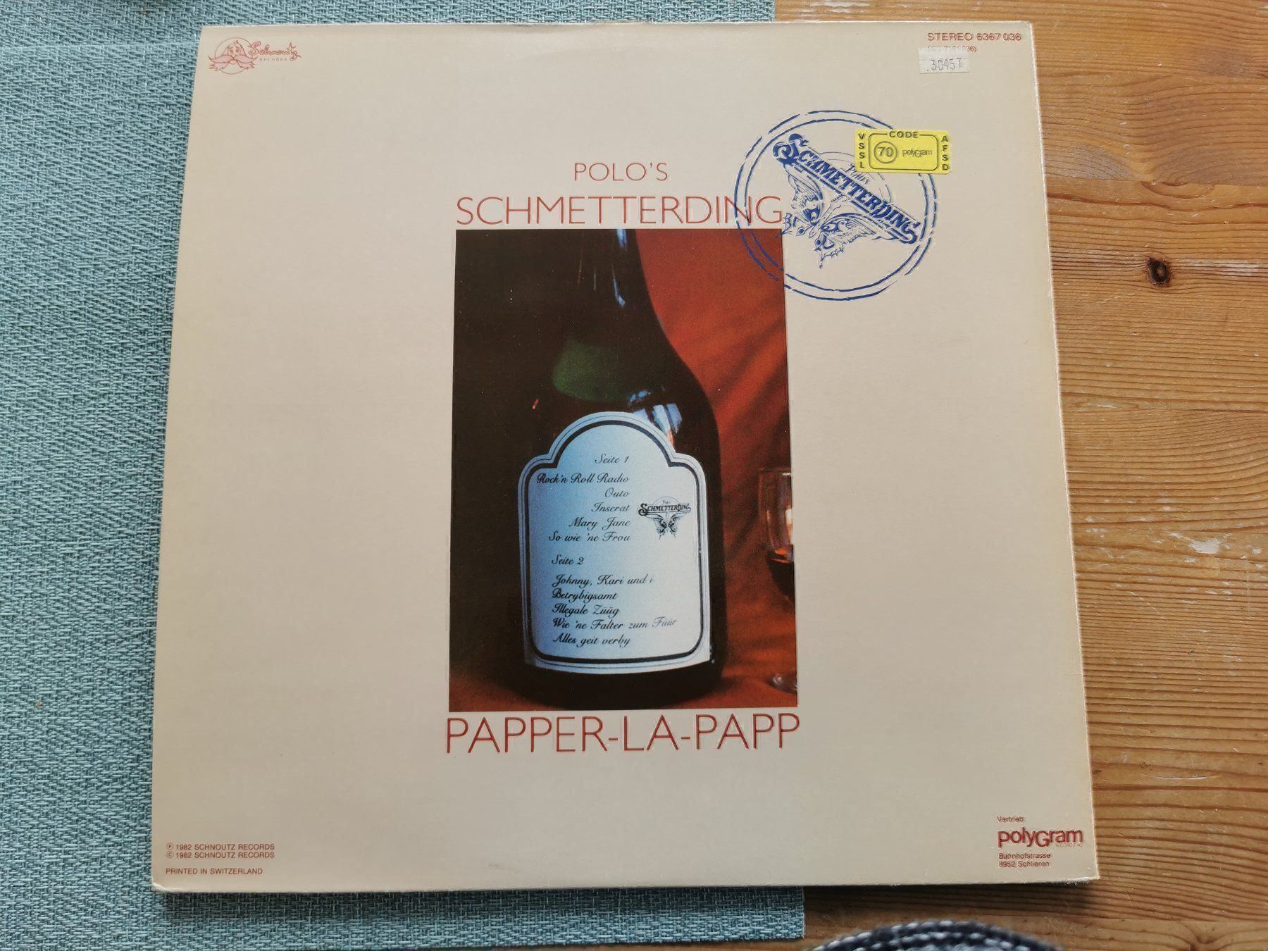 Dischi in vinile: Polo's Schmetterding Pappper-La-Papp LP – Usato da Sempach venduto da Allmusic 1
