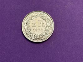 2 Fr. 1958 vorzüglich schön
