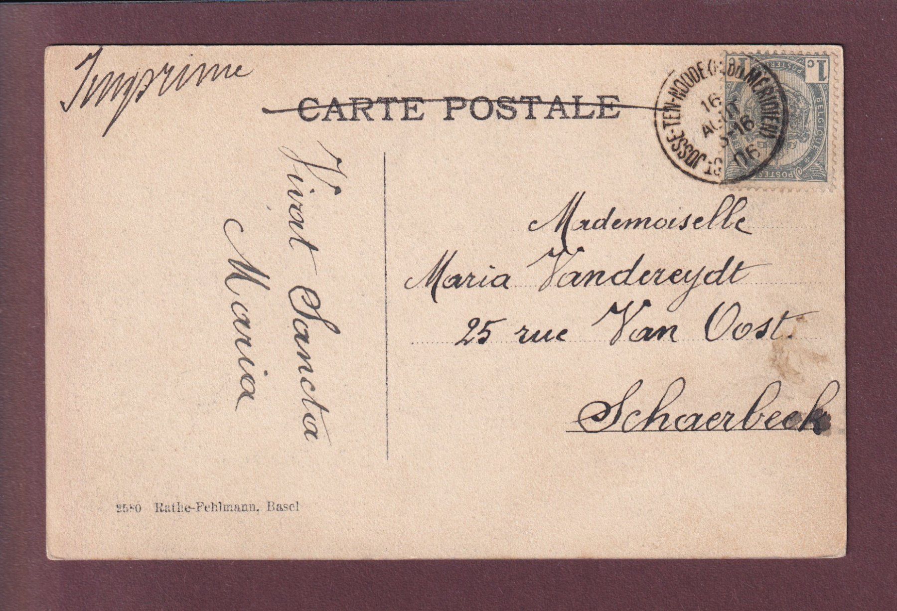 Ansichtskarten: PREDA - Palpuognasee - 1906 – Gebraucht aus Pully von nicecards 1