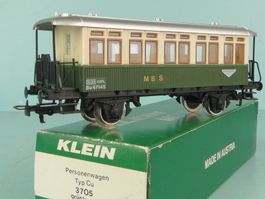 Kleinbahn 3705 MBS Personenwagen, neuwertig