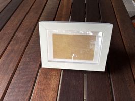 Stilvoller Holzrahmen in Weiss (17,5 x 12,5 cm) – 