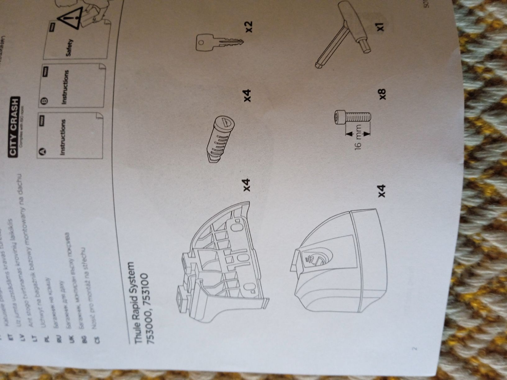 Thule Portapacchi: Thule rapid system 753 (4 pieces for 2 Thule bars) – Usato da Carouge GE venduto da fed_9rxh 4