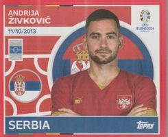 EURO 2024 Topps sticker SERBIA SRB 19 ZIVKOVIC
