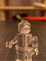 LEGO Replikat — Transparente Anatomie Figur (3D Druck)