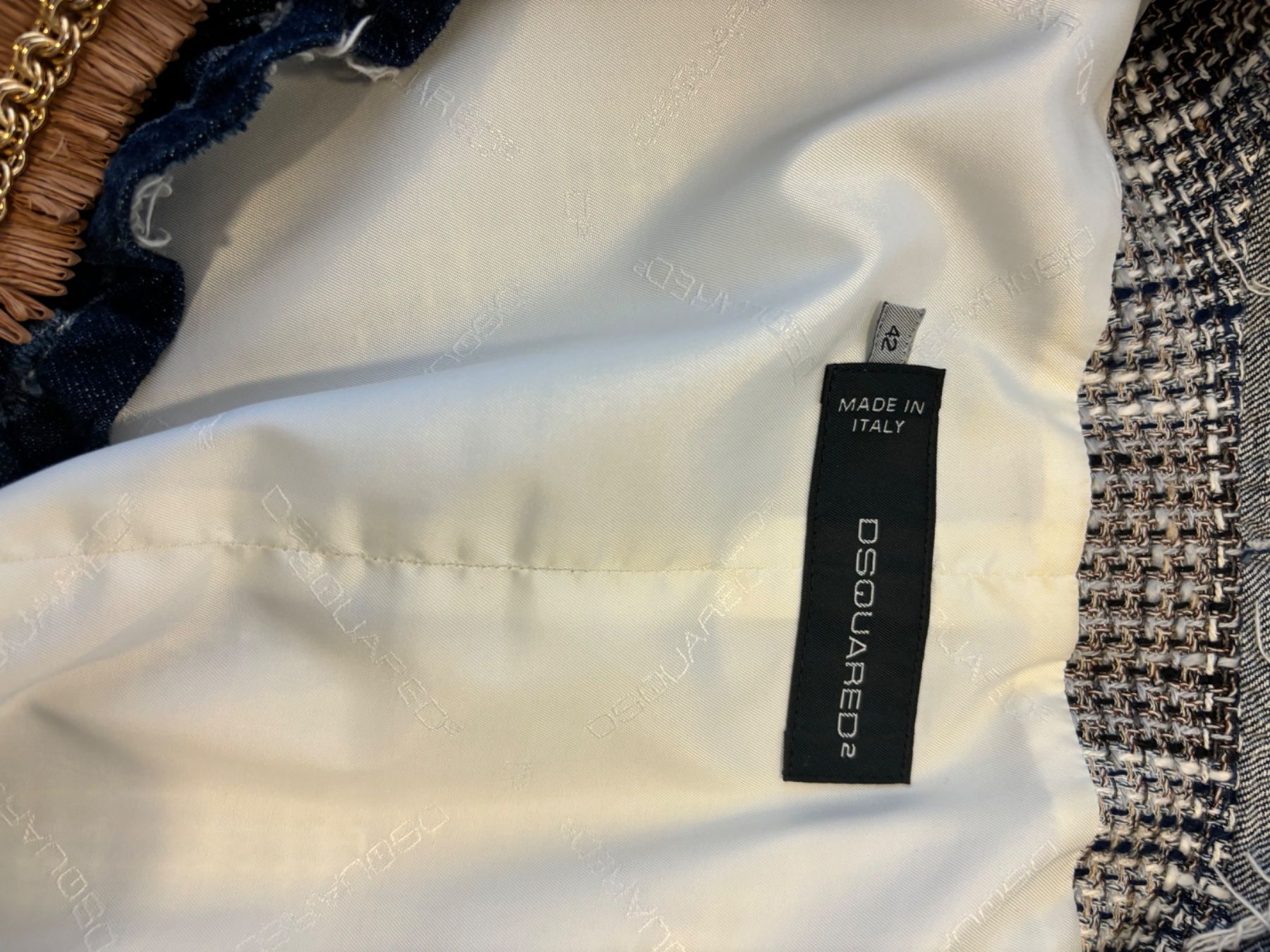 Dsquared2 Giacche: DSQUARED Tweed Jacke mit Detail – Usato da Duebendorf venduto da tom_lp2m 2