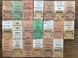 20 Top Billette, SBB, Tickets Edmondsche Kartonbillette