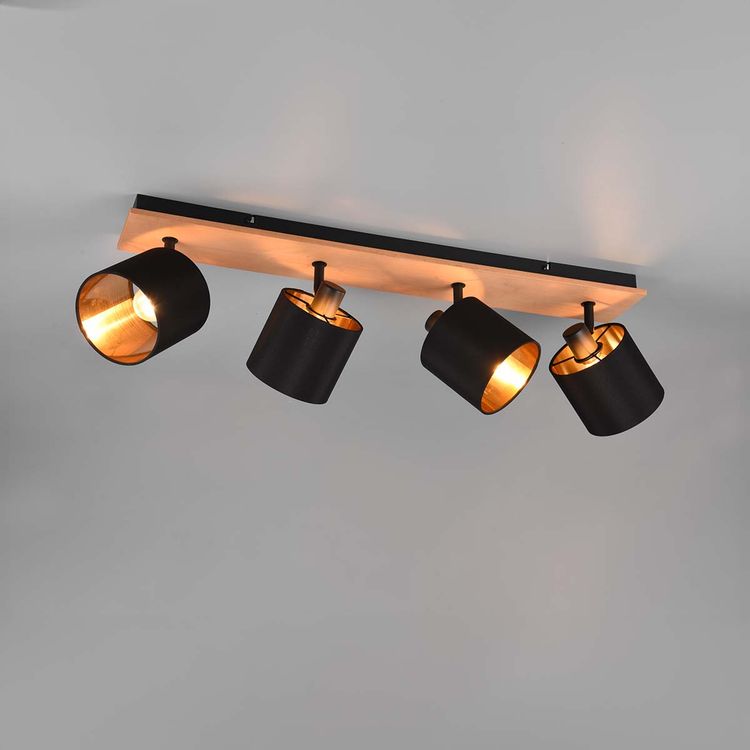 Lustres & lampes de plafonds: Deckenleuchte, Schwarz, Gold, 72 x 12 cm – Neuf (Voir description) à Kreuzlingen par Smart-Light