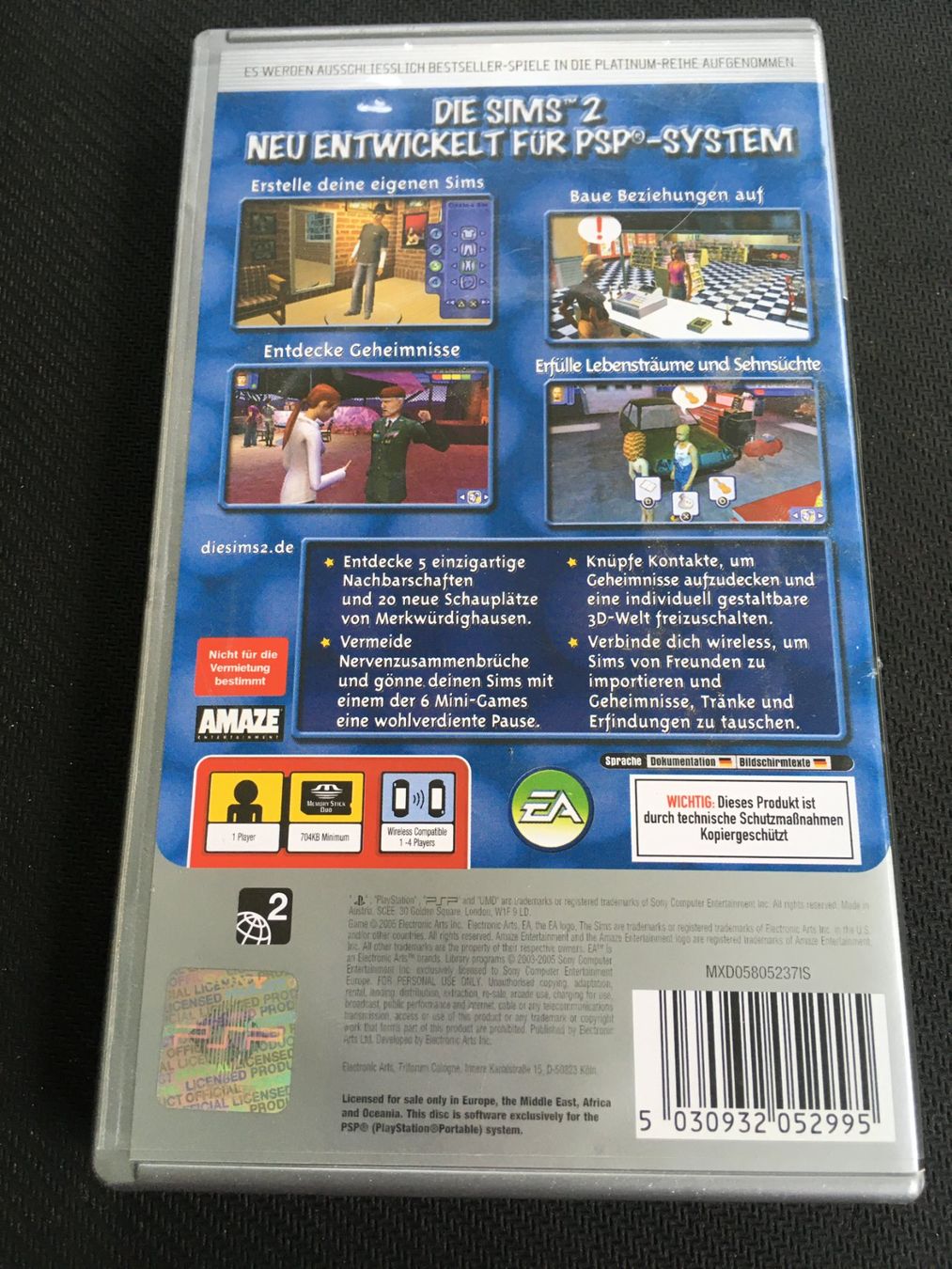 Sony Giochi: Die Sims 2 - PSP – Usato da St.Gallen venduto da Punktchen01 1