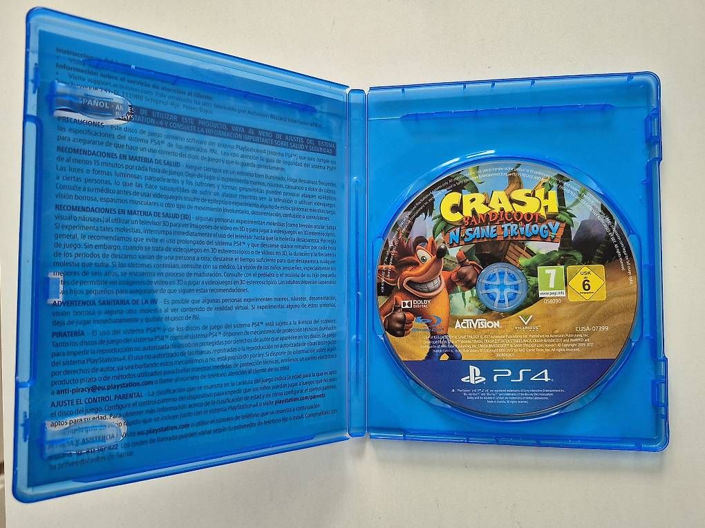 Spiele: Crash Bandicoot N-Sane Trilogy PS4  – Gebraucht aus Horw von Mschaefer 1