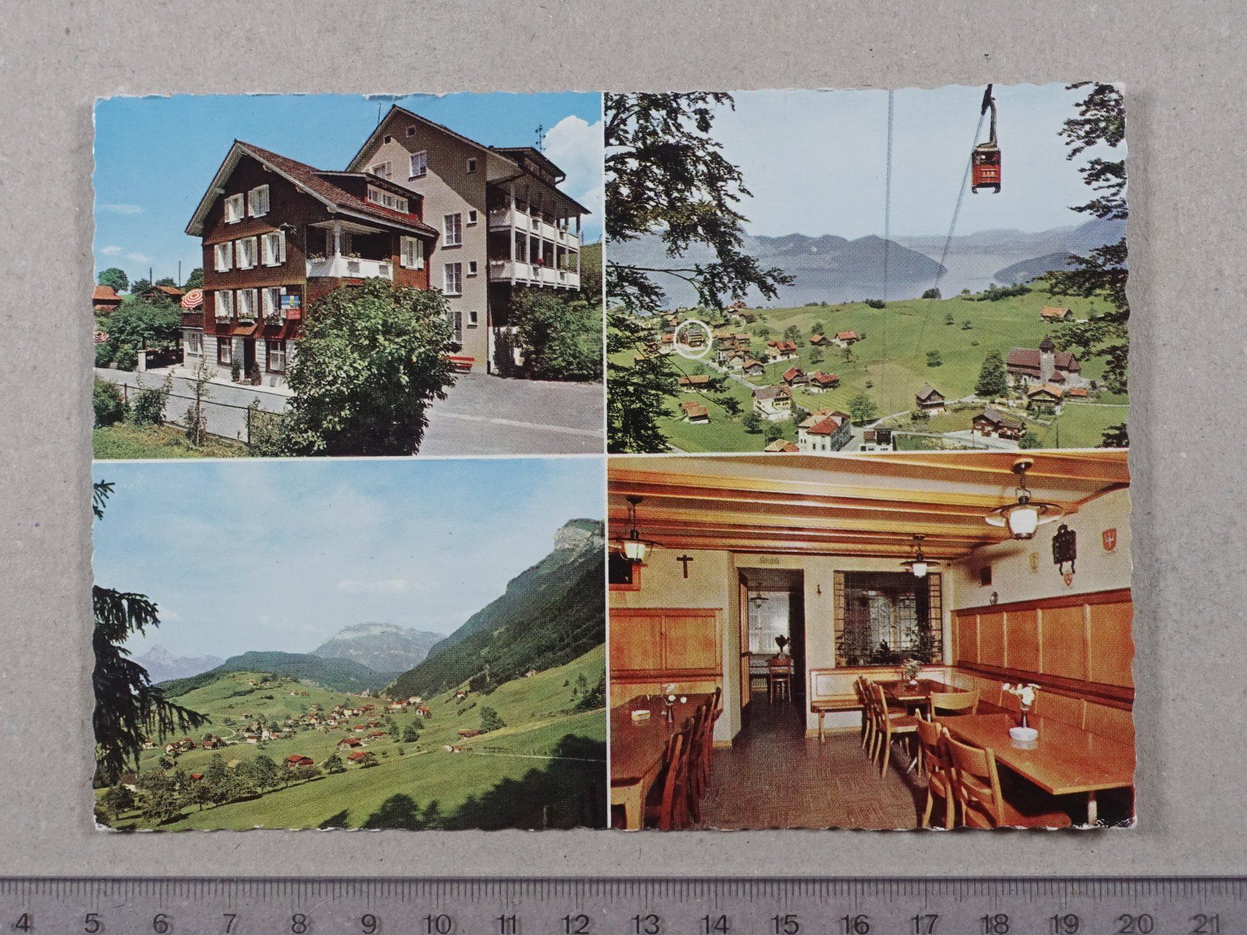 Ansichtskarten: Emmetten NW, Hotel Post, 1973 – Gebraucht aus Lenzburg von fh1