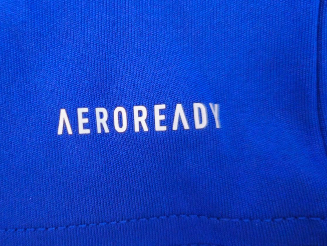 Adidas T-shirt: Adidas Shirt Blau/Neon, Gr. L – Usato da Niederglatt ZH venduto da 04iboT 2