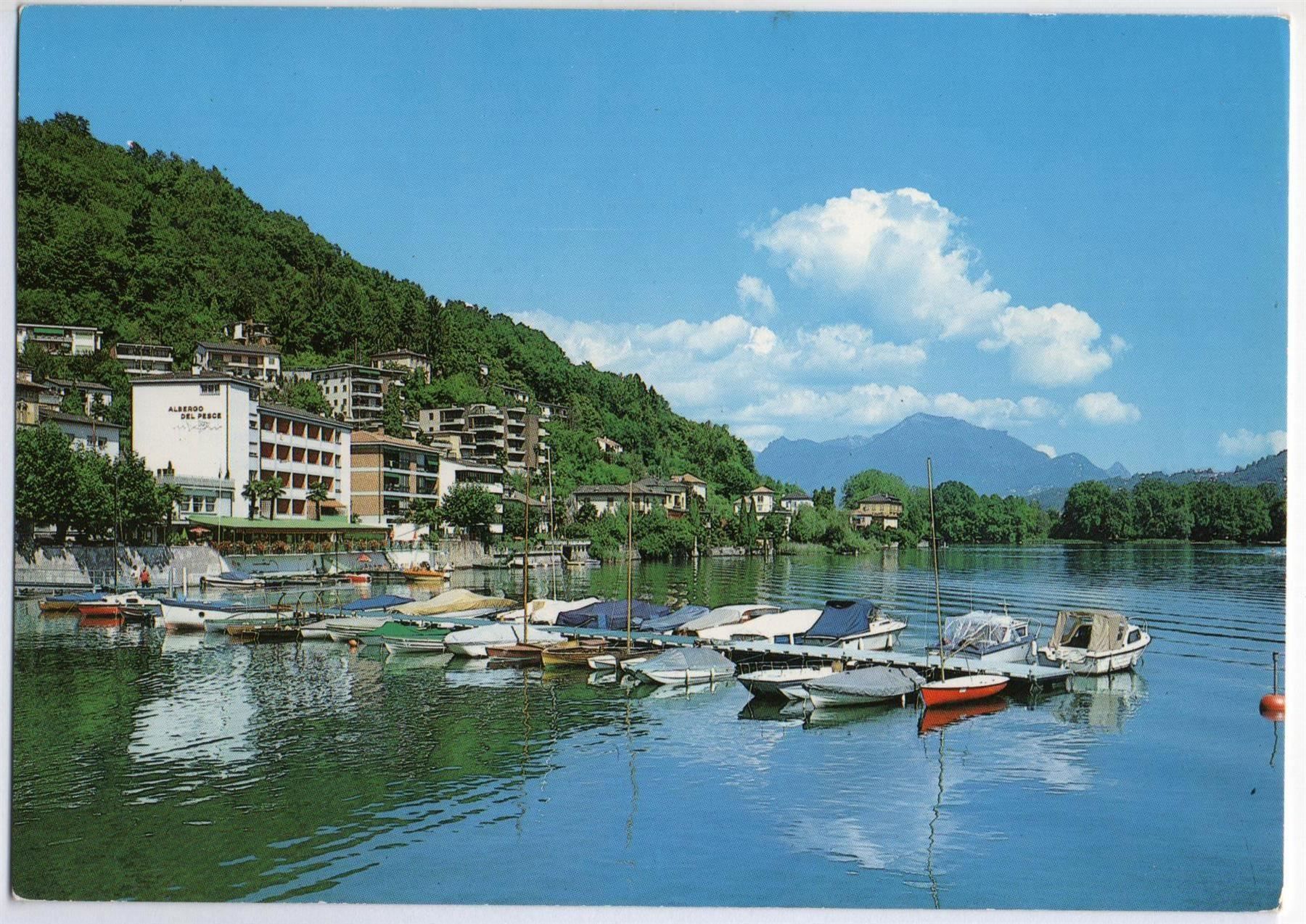 Cartoline postali: PONTE TRESA Albergo del Pesce – Usato da Jona venduto da philajona