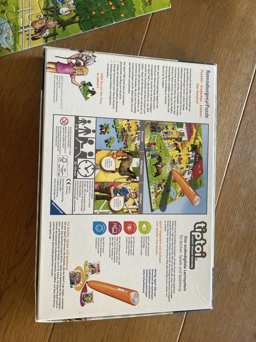 Tiptoi Puzzles: tiptoi Puzzle 100 Teile Der Ponyhof – Gebraucht aus Balmberg von Berglihof 3
