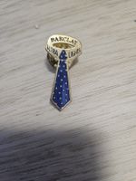 Pin's Cravate Barclay Ultra Lights Vintage Doré Bleu
